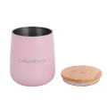 Food Storage Container with Multiple Color Food canister with bamboo lid Factory