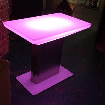 Mesa de bar led promocional de discoteca brillante superior alta