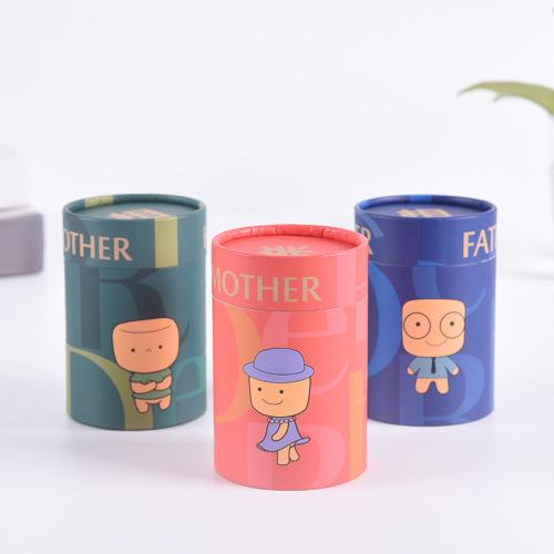 Biodegradable Cardboard Round Tube Gift Container