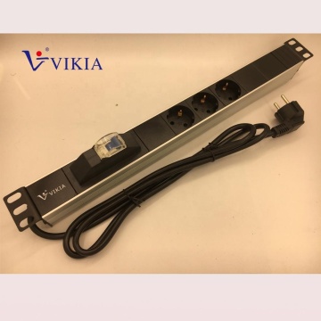 German Type 1U 3Ways OEM PDU with 1P Breaker for the Egyptian Market