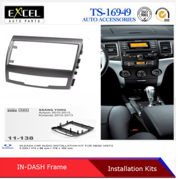 Car Radio Fascia for Ssang Yong New Actyon, Korando 2010+
