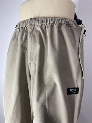 American Wide Leg Drawstring Workwear Pants