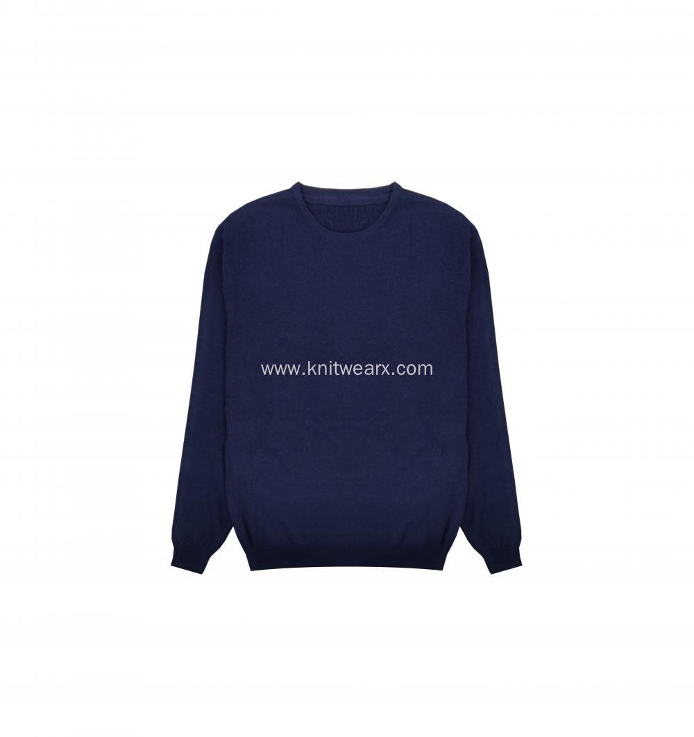 Men's Knitted Wool Sweater Crewneck Pullover