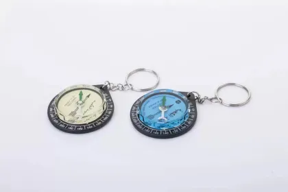 Factory Wholesale Cheap Muslim Keychain Compasses: Portable Plastic Oily Compasses for Promotion
