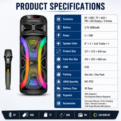 Portable Trolley Karaoke Speaker