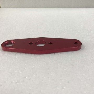 customized machining red surface aluminum parts