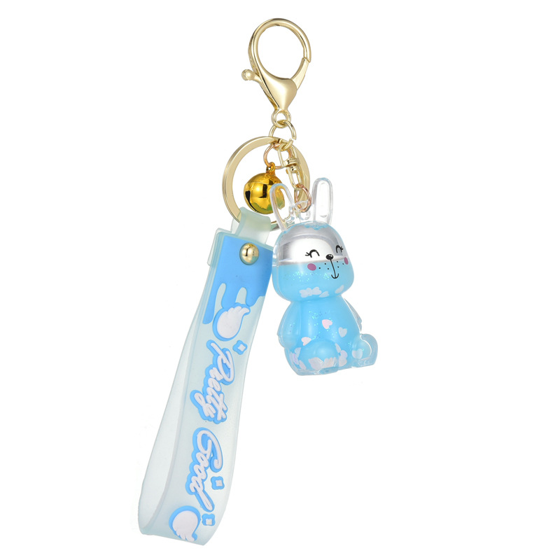 Cute Cartoon Resin Love Rabbit Key Ring Cute Creative Exquisite