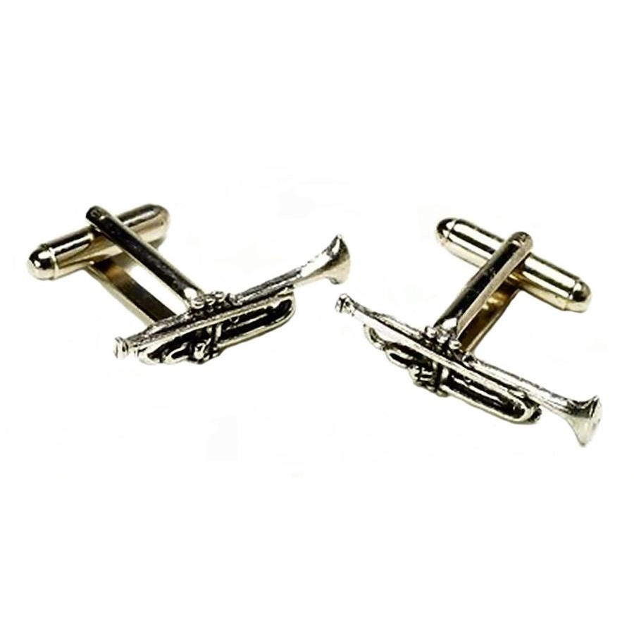 Trumpet Pewter Cufflinks