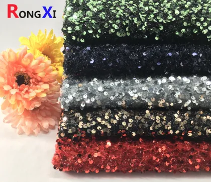 Fabric Manufacturers Velvet Fabric Sequin Spandex Fabric