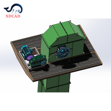 Vertical Gravity Conveyor System: SDCAD Brand 320 m3/h Capacity for Cement Silo and Aluminum Powder Elevator