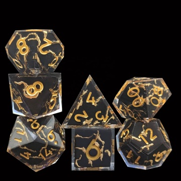 Dark World Cracks Dungeons and Dragons Polyhedral Dice Set