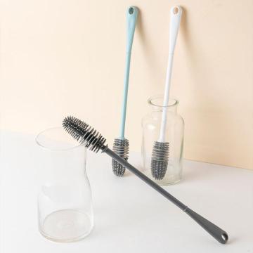 Baby Feeding Nipple Cleaning Brush - Silicone Bottle Brush