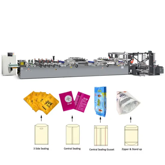 Automatic PA PET Laminated 3-Side Sealing Pouch Machine for Vacuum Packaging