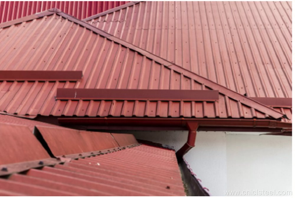 Corrugated steel sheet for roofing