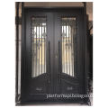 CBMmart Luxury Metal Main Entrance Doors: Exquisite Wrought Iron Front Entry Gate with Glass