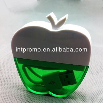 2014 novelty 3 ports apple shaped high speed 2.0 version USB Hub