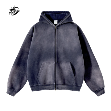 Sweat à capuche en ajustement carré en carton personnalisé - Sweats à capuche surdimensionnés aux poids lourds pour hommes