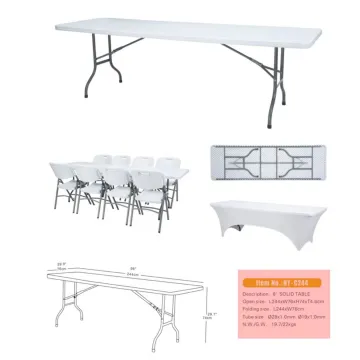 China HDPE Plastic Foldable Tables and Chairs for Restaurants - Supply 8