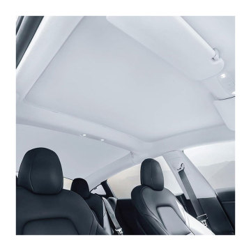 Customizable Car Sunshade for Tesla with Retractable Heat Insulation and Glass Sunroof Design