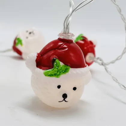 Tengyuan 10 LED Novelty Christmas Teddy Bear Lights String