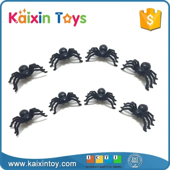 10265990 Realistic Design Halloween Tricky Small Black Spider Toys
