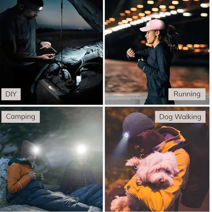 Build-In Rechargeable Unisex LED Baseball Hat: Innovative Flashlight Hat and LED Baseball Cap