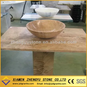 Chinese Brown Travertine Basin