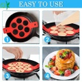 Cetakan Telur Goreng Bentuk Hati Bulat Silicone Nonstick