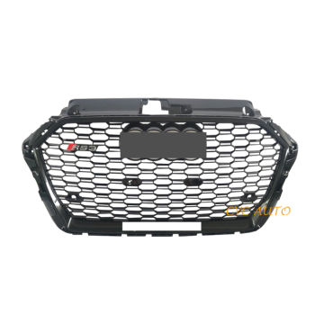 Hot Sale RS3-Stil schwarz silberne Wabe vordere Stoßfänger Kühlergrill für Audi A3/S3 8V Sportback 2016-2019