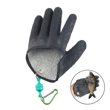 Waterproof PE Line Braided Fishing Gloves with Non-slip and Anti-fish Tie Features