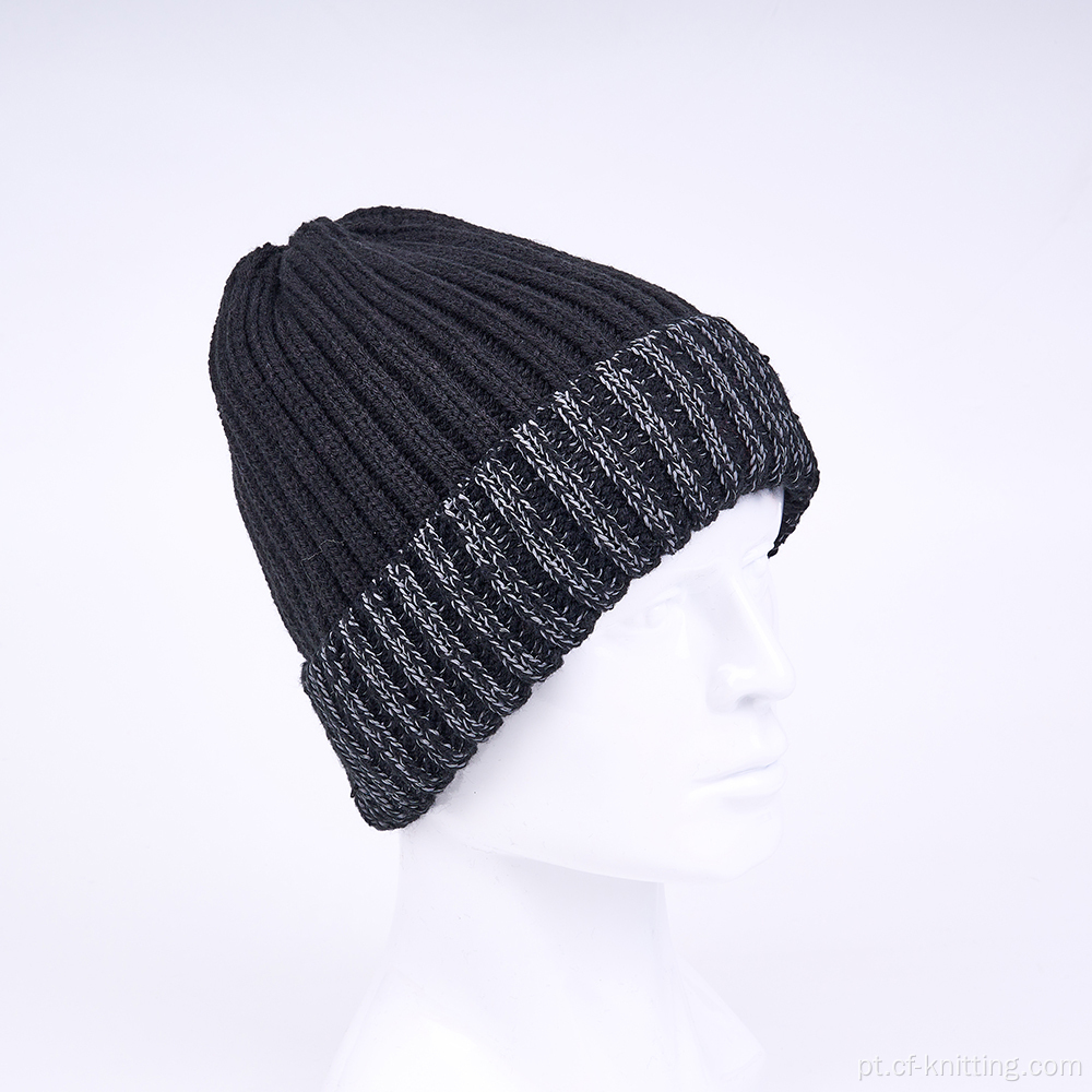 Chapéu de gorro de malha ao ar livre de inverno para adulto