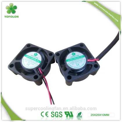 25x25x10mm 5V/12V mini electric fan low noise small dc fan