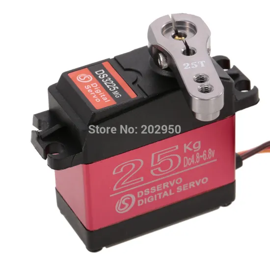1XDS3225 Update Servo 25 KG Full Metal Gear Digital Servo Baja Servo Waterproof Servo For Baja Cars + Free Shipping