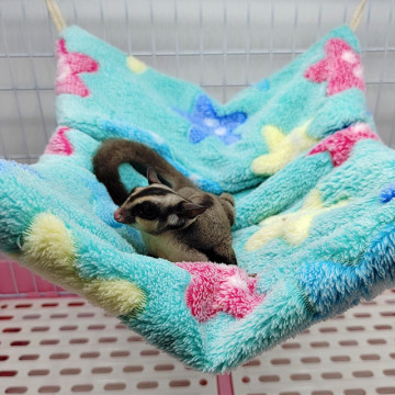 Pet Bird Hamster Hammock Hanging Nest Bed House