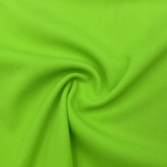 Fluorescent Color Sportswear Pure Polyester Mesh Cloth