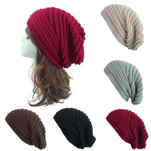 Outono e inverno lã tricotar chapéu quente ao ar livre