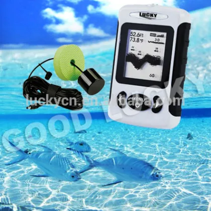 Portable Dot Matrix Fish Finder Transducer with 7.5m cable