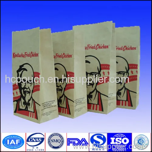Printed Quad Seal Paper Bag 