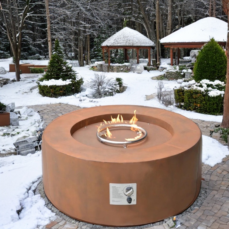 Propane Gas Fire Pit Round