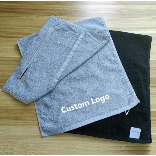 Bench Towels Custom Logo Gym Bench Towels with Zip Pocket Factory