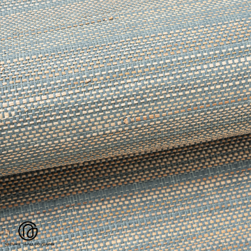 غطاء جدران من ورق الأباكا الموز الطبيعي AB007 أزرق فاتح