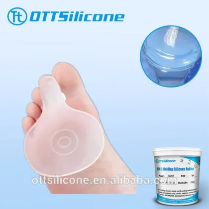 Medical grade silicone rubber for forefoot health care insoles