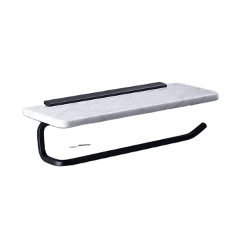 Marble Wall Mount Bathroom Shelf - 40 cm