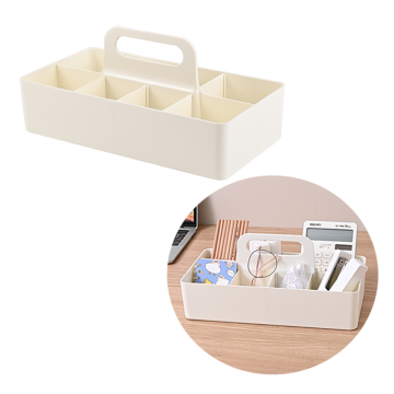 2024 New Arrivals HIPS Plastic Material Multifunctional Collection Storage Organizer With Handle