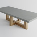 Moderner eleganter Beton einfacher quadratischer Tisch