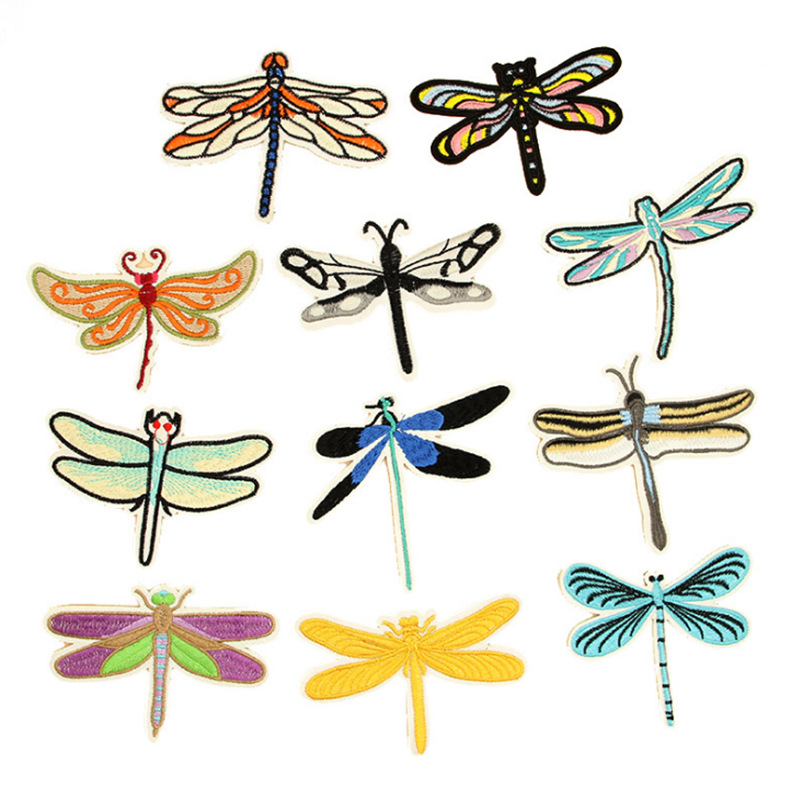 dragonfly patch embroidery