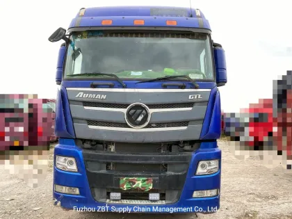 Second Hand Foton Auman Gtl Heavy Duty Cargo Tractor Head Trucks Container Lorry Trailer Truck