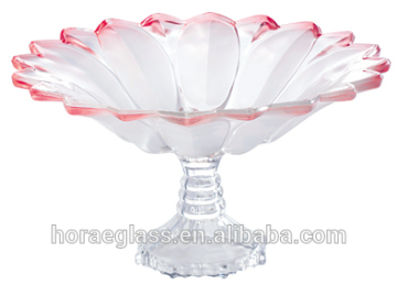 2016 Hot selling Party Catering Wedding antique glass fruit plates/bowls