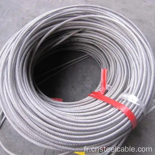 Chine corde de fil d'acier inoxydable 1x19, fil de fil en acier inoxydable  1x19 304, 1x19 DIA.2.2.5mm Strand Strand Fournisseur