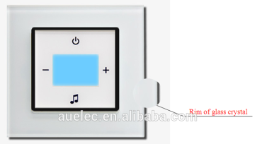 wifi smart house sound system with Rim of glass crystal